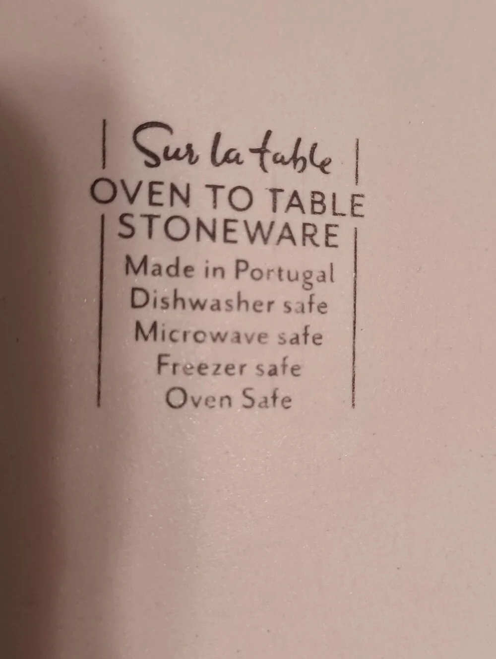 Sur La Table White Stoneware Oven-to-Table Dish